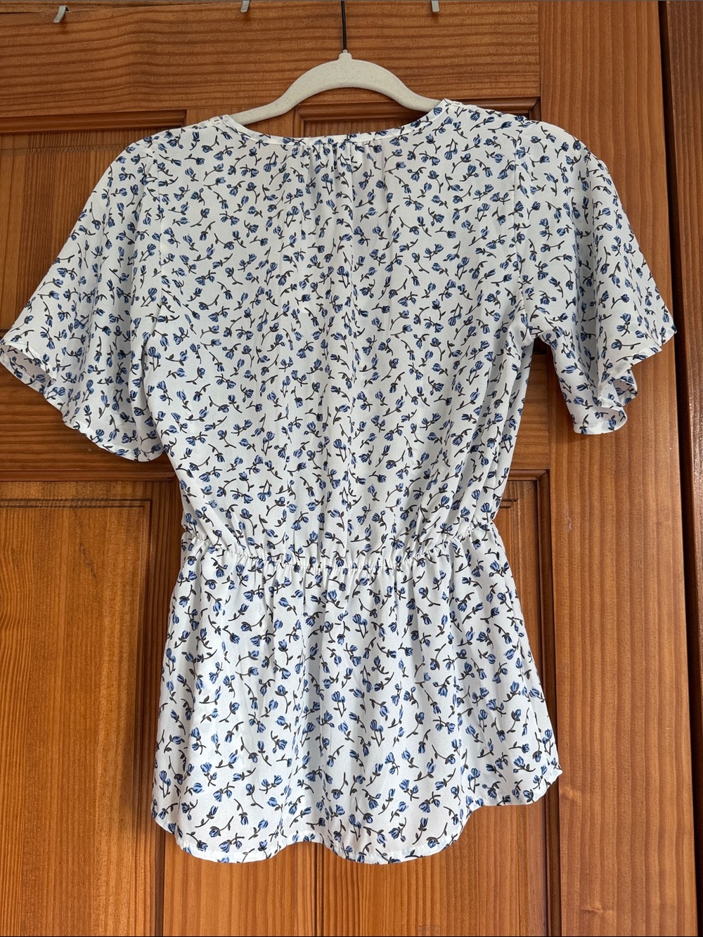 Sienna Sky White Floral Wrap Blouse - Picture 4 of 5